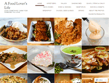 Tablet Screenshot of afoodloverslife.com